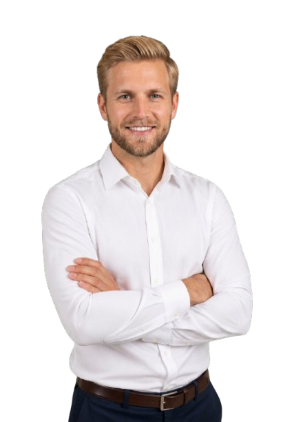 Smiling business consultant
